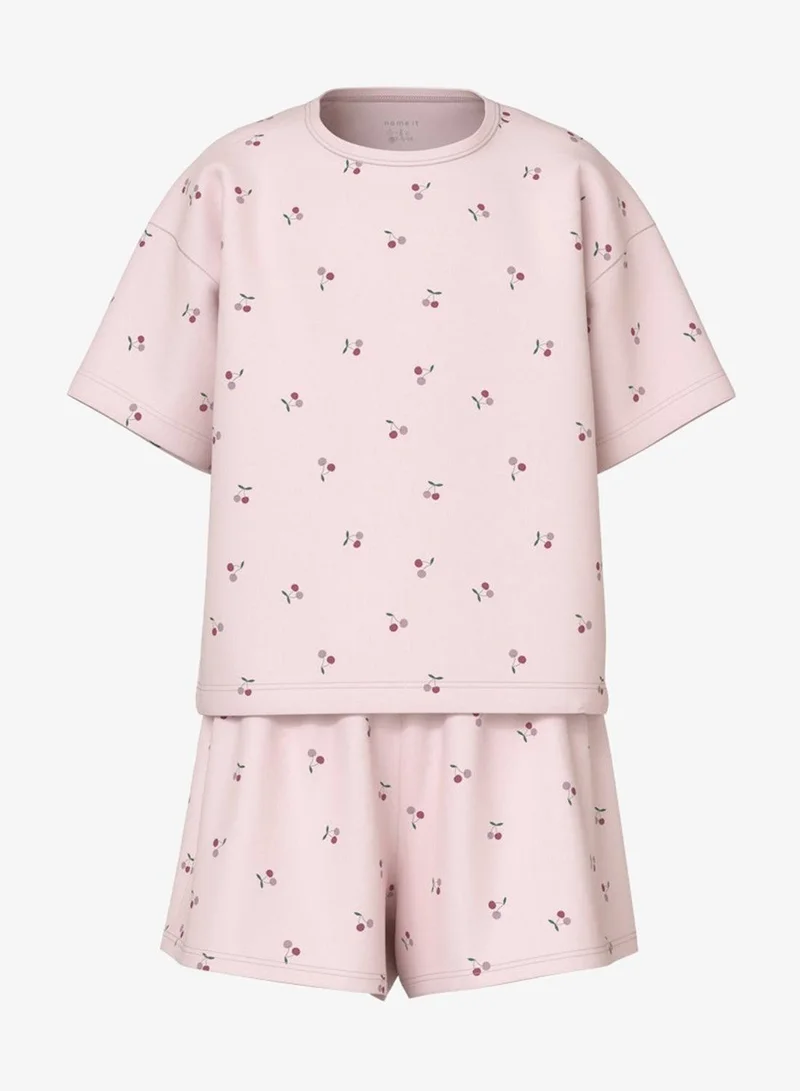 NAME IT Kids Printed T-Shirt And Shorts Set