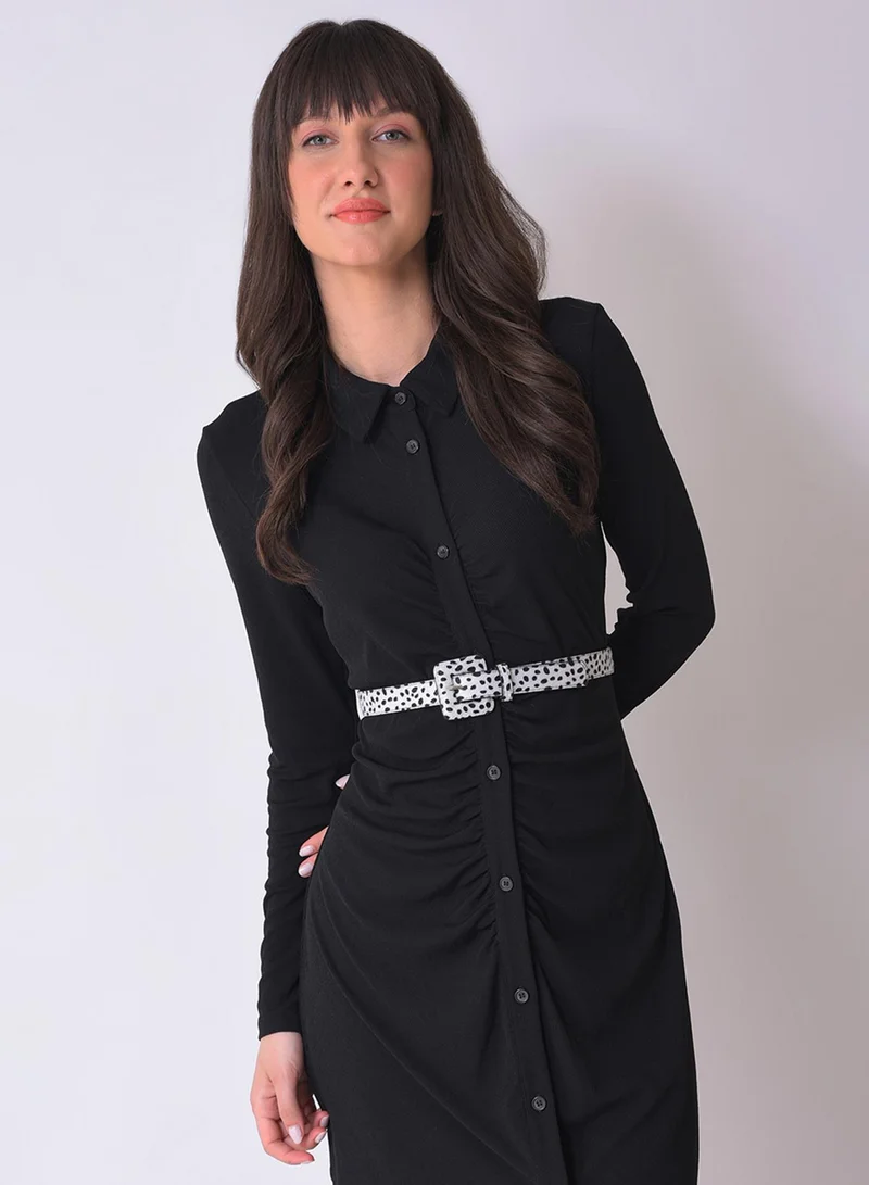 صوص هاوت حزام مطبوع متعدد الألوان