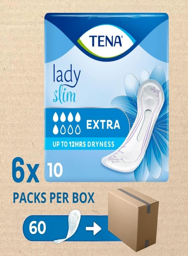 TENA Lady Slim Style | Incontinence Lady Extra Liners | Upto 12 Hrs Dryness | Bladder Control Pads | Triple Protection from leaks,odour and moisture | Length 31.2 cm | 10 Units × 6 | 60 Units - Image 2