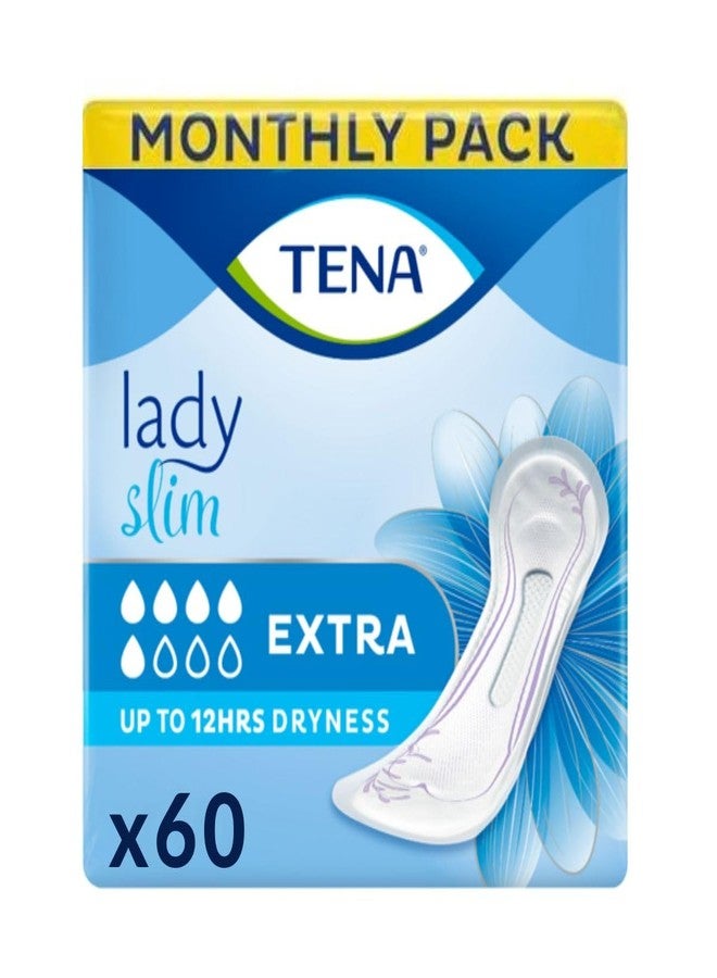 TENA Lady Slim Style | Incontinence Lady Extra Liners | Upto 12 Hrs Dryness | Bladder Control Pads | Triple Protection from leaks,odour and moisture | Length 31.2 cm | 10 Units × 6 | 60 Units - Image 1