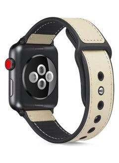 PROMASS Replacement Watchband For Apple Watch Cream/White 
