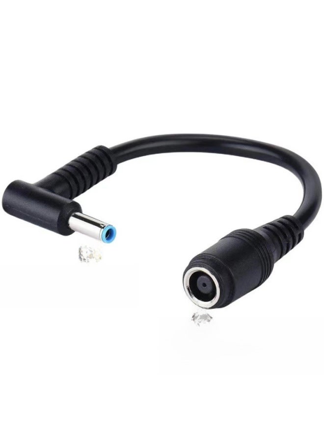 Applicable To HP Conversion Cable Ultrabook Power Adapter Cable 7.4*5.0 Female Turn 4.5*3.0 Male Elbow With Needle-Color:7450 Female To 4530 Hp Male Elbow Short Wire  - Image 5
