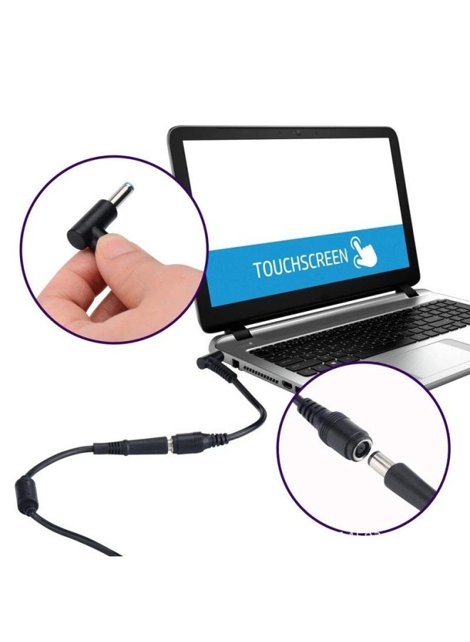 Applicable To HP Conversion Cable Ultrabook Power Adapter Cable 7.4*5.0 Female Turn 4.5*3.0 Male Elbow With Needle-Color:7450 Female To 4530 Hp Male Elbow Short Wire  - Image 3