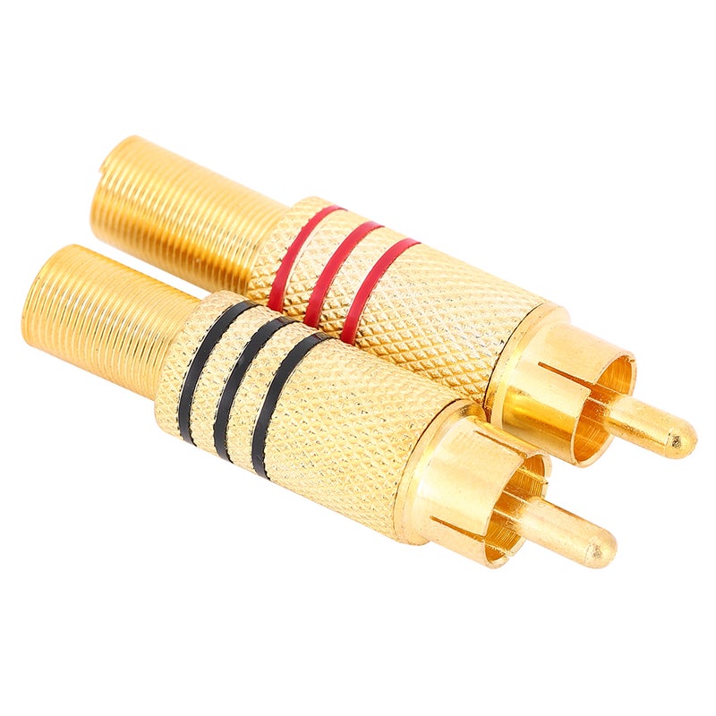20Pcs RCA Connector Zinc AV Audio Plug Replacement Kits for Home Audio Equipment - Image 3