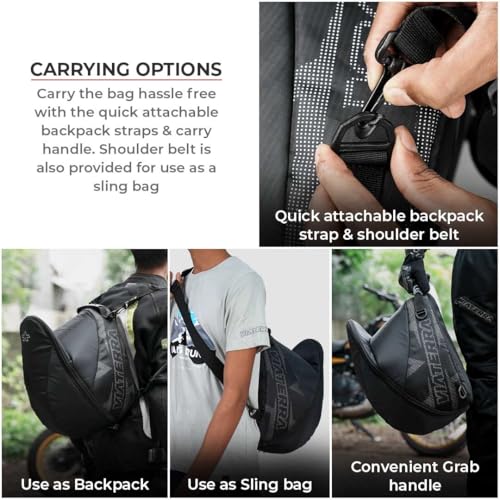 ViaTerra ADV Helmet Bag (Black Grey) - Image 5