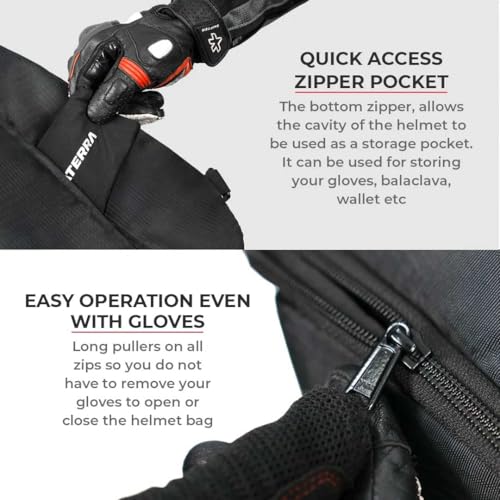 ViaTerra ADV Helmet Bag (Black Grey) - Image 4