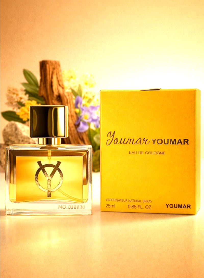 يومار عطر زهري خشبي من مجموعة يومار رقم 8830، 25 مل | أفضل عطر للنساء بنفحات من زهرة السوسن البودرية والزهور البيضاء والمنعشة | عطر لإطلالة أنيقة يومية للمرأة - Image 1
