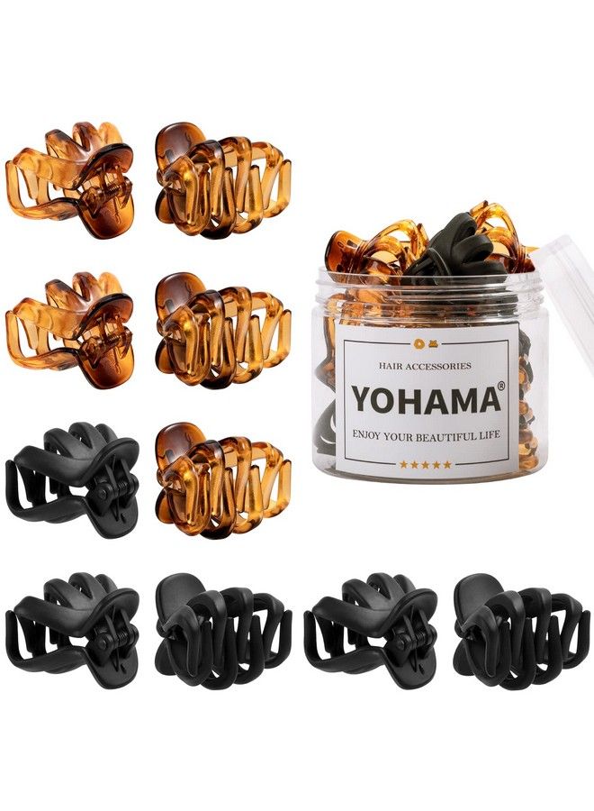 YOHAMA 10 Pcs Hair Clips Small 1.57 In Octopus Claw Clips Mini Jaw Clips Durable Strong Grip For Women Girls Thick Hair. - Image 1