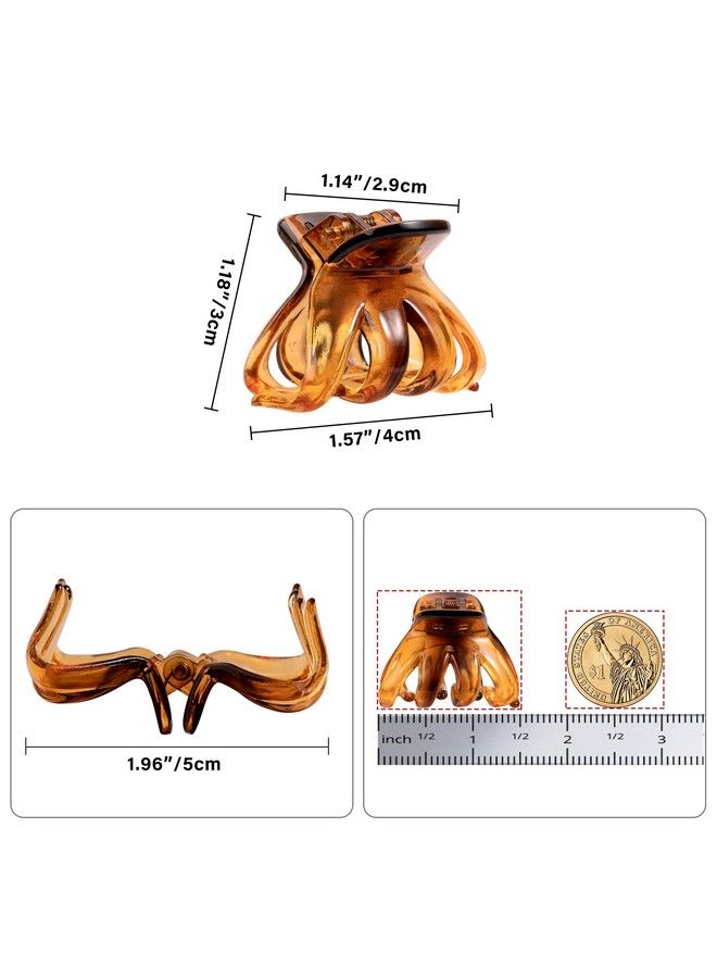 YOHAMA 10 Pcs Hair Clips Small 1.57 In Octopus Claw Clips Mini Jaw Clips Durable Strong Grip For Women Girls Thick Hair. - Image 3