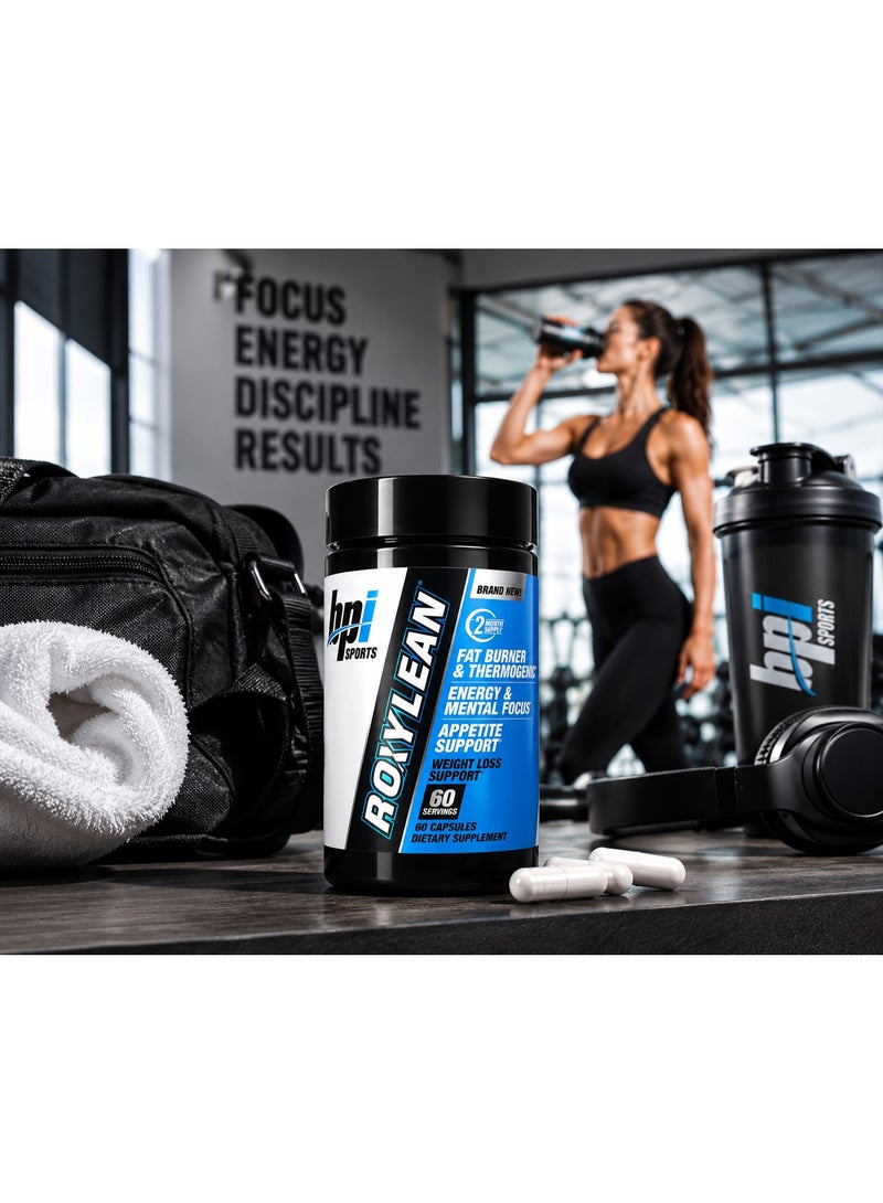 BPI Sports RoxyLean Fat Burner & Thermogenic Supplement, 60 Capsules, Energy & Weight Loss Support - Image 5