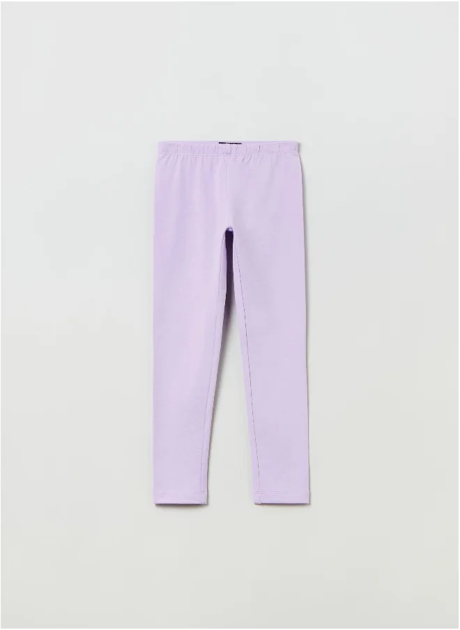 او في اس OVS Solid Colour Stretch Leggings