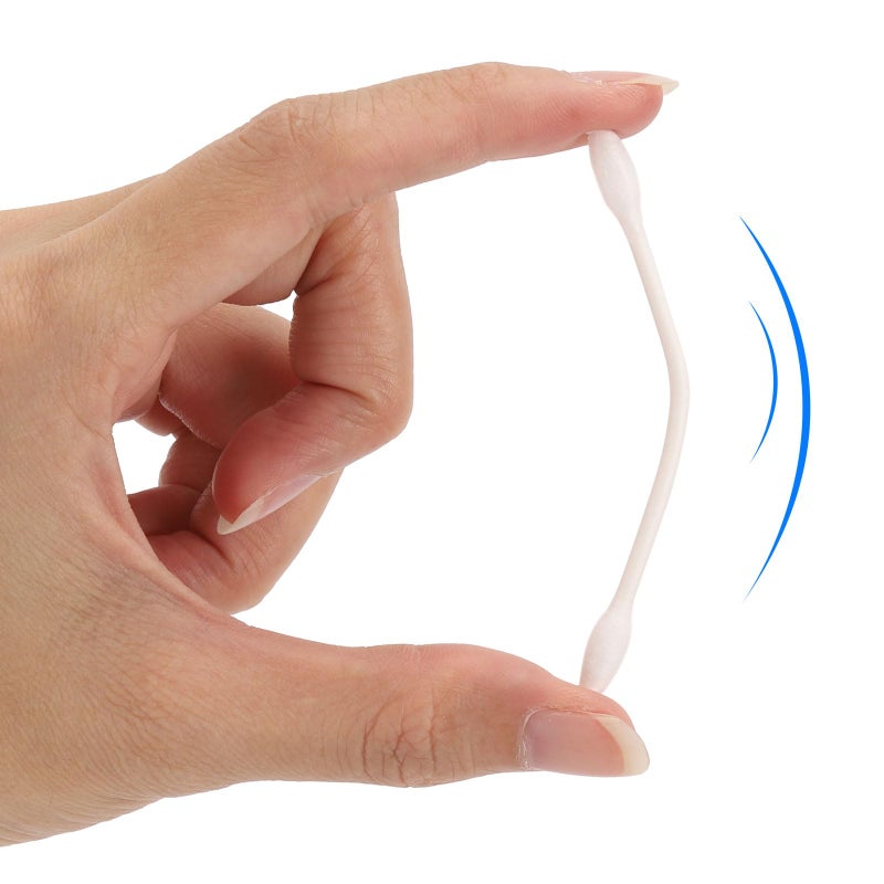 BTYMS 800 Count Precision Tips Cotton Swabs 3" Double Pointed Tip Ear Swabs with Paper Sticks Cotton Buds Cotton Tipped Applicators - Image 4