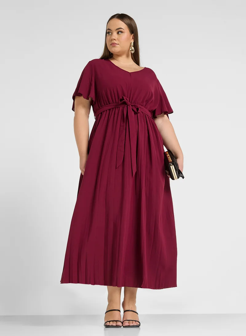 ايلا بلس Pleated Flutter Dress