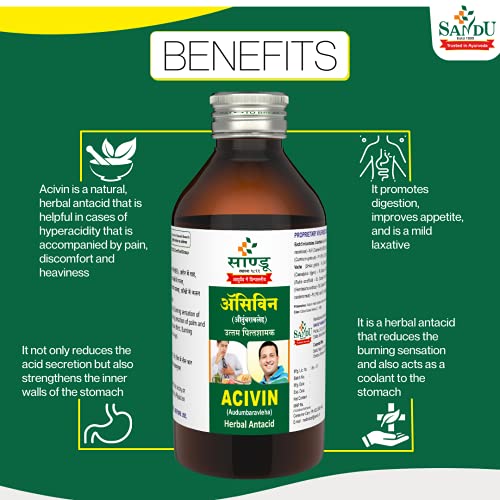 SANDU Ayurvedic Acivin (200 Ml) - Syrup - Image 4