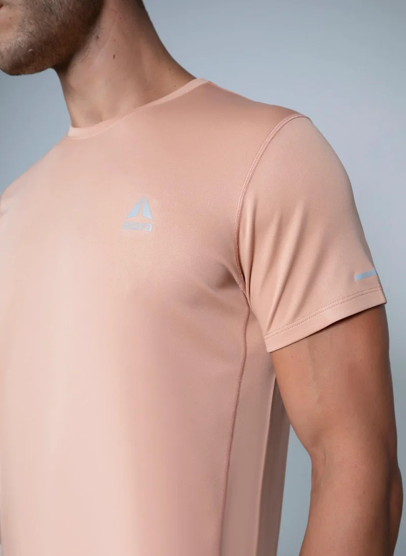 Aora Aora Men's Ultralight Mesh Tee – Quick-Dry, High Ventilation, Barely-There Feel – Black