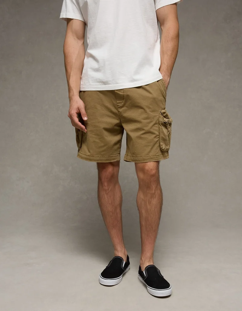 American Eagle AE 6.5" Flex Lived-In Pull-On Cargo Short
