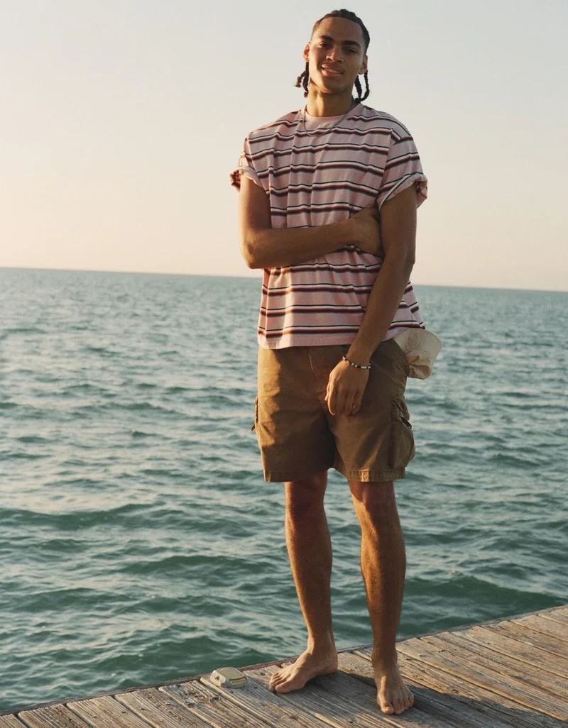 American Eagle AE 6.5" Flex Lived-In Pull-On Cargo Short