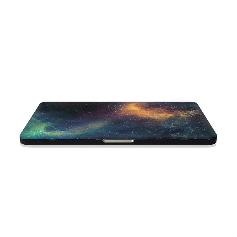 UESWILL Retina 15-inch Galaxy Pattern Hard Case Cover Compatible with MacBook Pro 15 inch with Retina Display (NO Touch Bar, NO CD-ROM) Model A1398 + Microfibre Cleaning Cloth, Nebula/Green - Image 5
