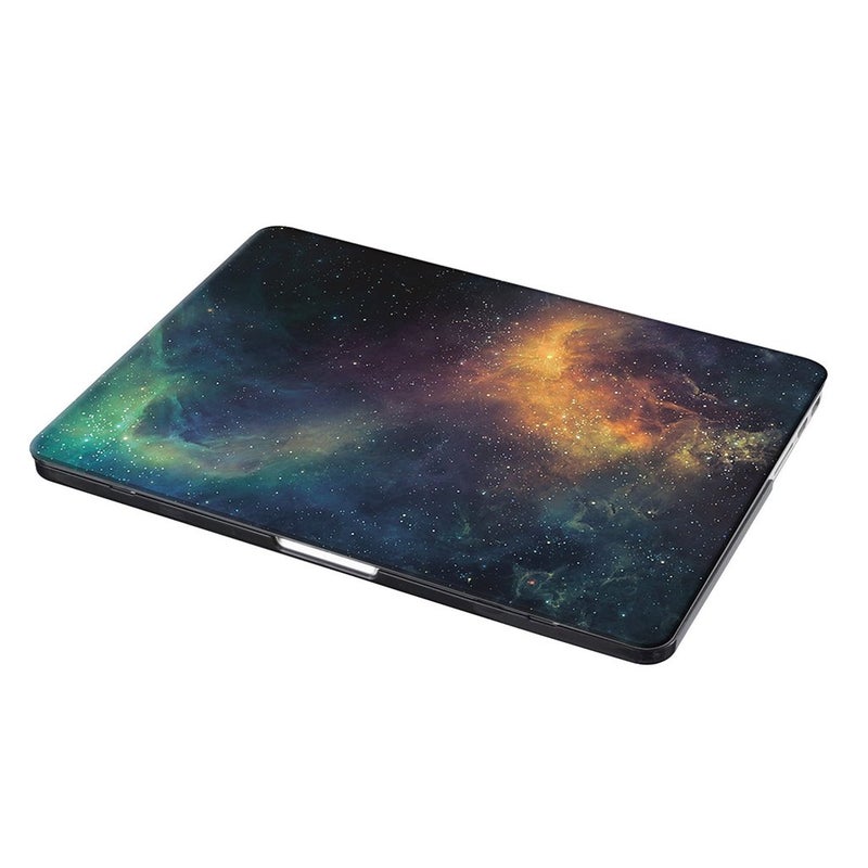 UESWILL Retina 15-inch Galaxy Pattern Hard Case Cover Compatible with MacBook Pro 15 inch with Retina Display (NO Touch Bar, NO CD-ROM) Model A1398 + Microfibre Cleaning Cloth, Nebula/Green - Image 4