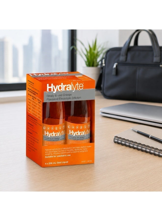 هيدراليت هايدرالايت (Hydralyte) جاهز للشرب بنكهة البرتقال - 4 عبوات × 250 مل - Image 3