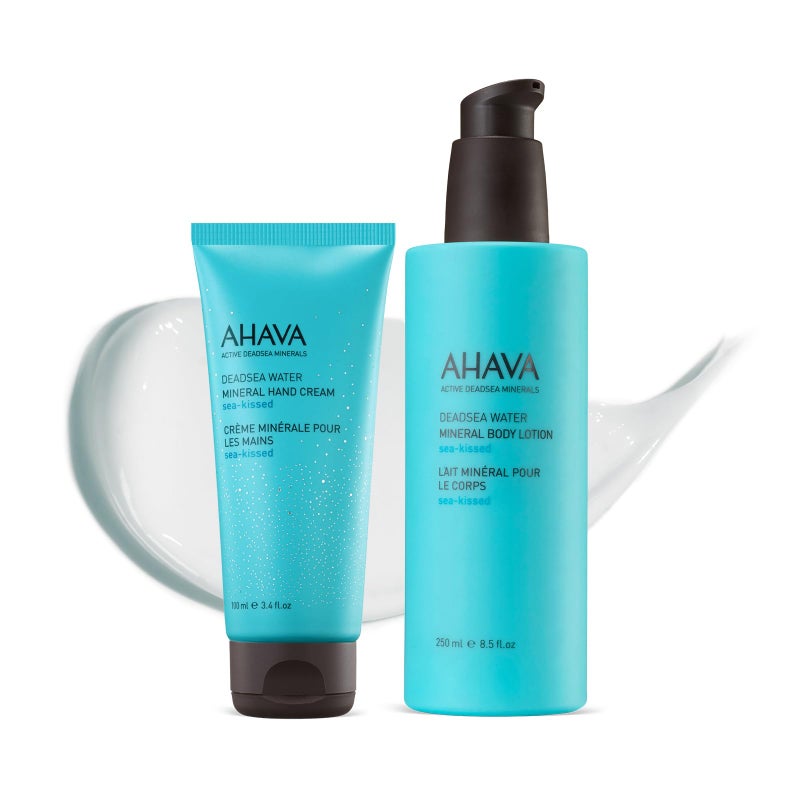 AHAVA Dead Sea Water Mineral Hand Cream SeaKissed  Hand Moisturizer For Dry Cracked Hands Light  Fast Absorbing Enriched with Dead Sea Mineral Blend Osmoter Witch Hazel  Allantoin 34 FlOz