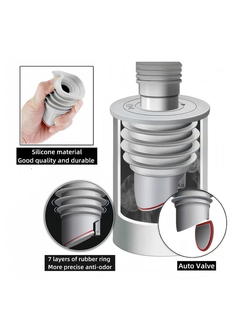 ALongDeng Washing Machine Drain Hose Seal Universal Washer Drain Hose Seal Ring Sewer Deodorant Ring Cover Seal for Washer Kitchen Bath 45-50mm - Image 4