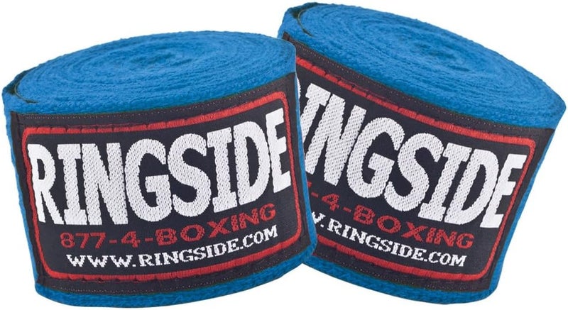 Ringside Cotton Standard Boxing Handwraps - Extra Long 2" x 170" for Enhanced Hand Protection - Black - Image 2