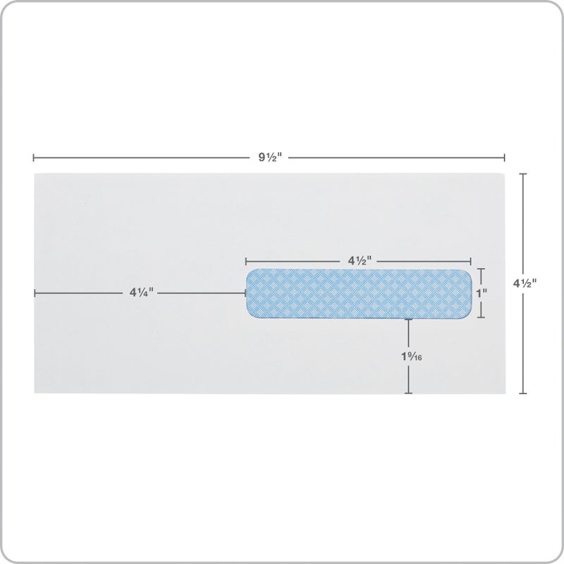 Quality Park Healthcare Claim Form #10 1/2 Envelopes, 1 Window, CMS-1500, Self Seal, Privacy Security Tint, 4-1/2 x 9-1/2 Inches, 24 lb White, 500/Box (QUA21438) - Image 3
