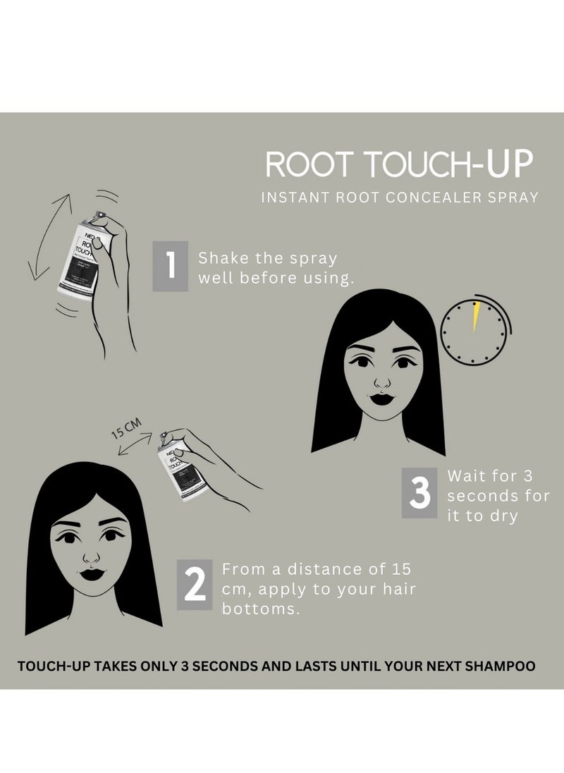 NEVA - NEVA ROOT TOUCH-UP Instant Concealer Spray - 75ml - DARK BROWN - Image 1