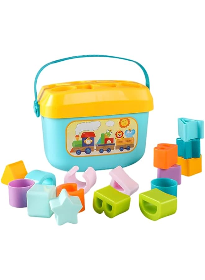 vesus Toy Baby’S First Blocks Set Of 10 Shapes For Sorting Play For Infants Ages 6+ Months - Image 1