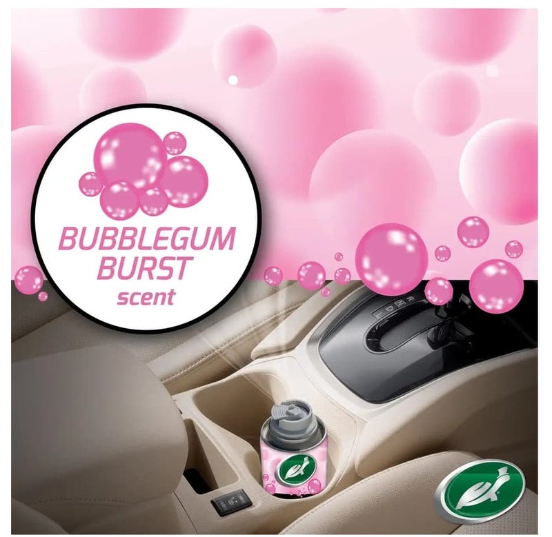 Turtle wax Odor-X Whole Car Blast Odor Eliminator Air Freshener | Bubble Gum Burst Scent | Eliminates Smoke, Food, Pet & Musty Odors | One-Time Car Interior Treatment - Image 2