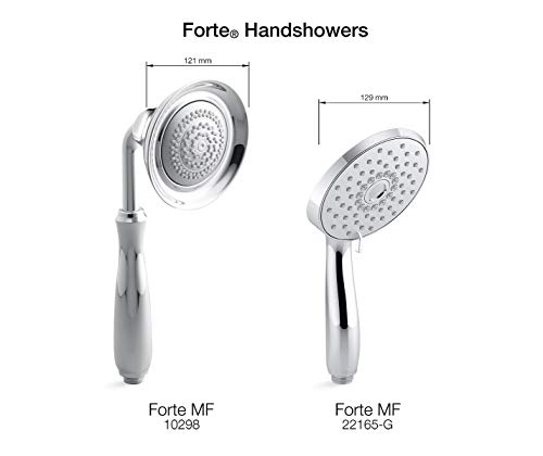 KOHLER 22165GAF Forte Multifunction Handshower Handheld Showerhead with 3 Spray Settings 175 GPM Vibrant French Gold - Image 3