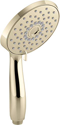 KOHLER 22165GAF Forte Multifunction Handshower Handheld Showerhead with 3 Spray Settings 175 GPM Vibrant French Gold - Image 1