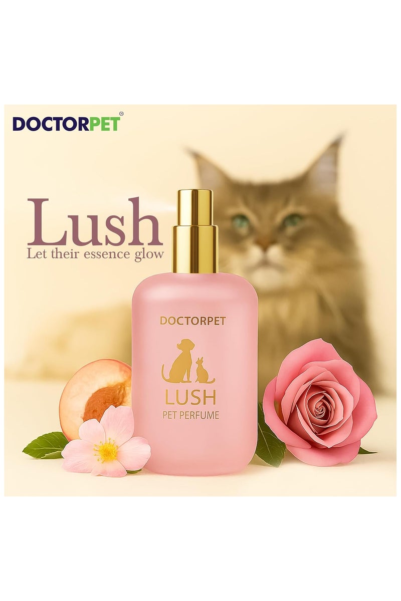 DOCTERPET Doctor Pet Lush Pet Perfume - 50ml - Soft Fresh Scent for Pets -Crisp, Clean & Elegant Fragrance Mist for Pets - Image 3