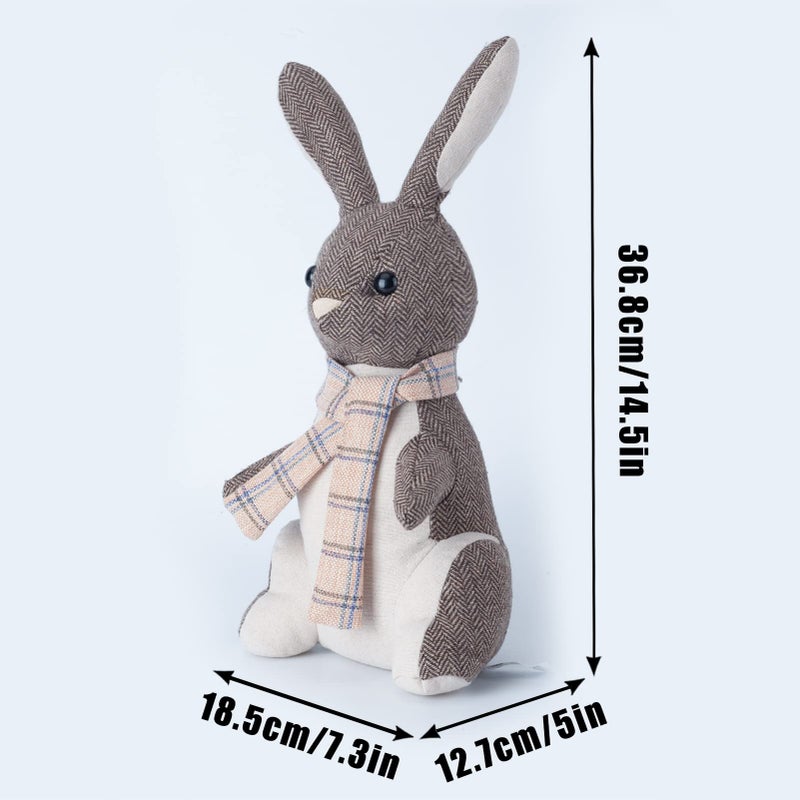 Marwood Cute Door Stopper Decorative Door Stops for Home and Office, Rabbit Weighted Interior Doorstop Fabric Stuffed Animal Door Stopper Floor Decorative - Image 2