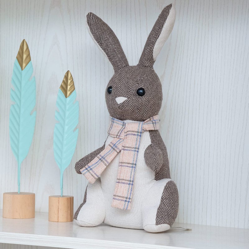 Marwood Cute Door Stopper Decorative Door Stops for Home and Office, Rabbit Weighted Interior Doorstop Fabric Stuffed Animal Door Stopper Floor Decorative - Image 4