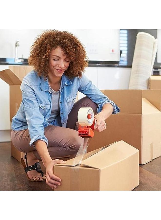 ماركة غير محددة شريط تغليف شفاف، 2 بوصة × 100 ياردة، شريط تغليف قوي شديد التحمل لإغلاق صناديق الطرود، الصناديق المتحركة، المنازل، أكياس بريدية كبيرة، اللوازم المكتبية، 6 لفات  - Image 3