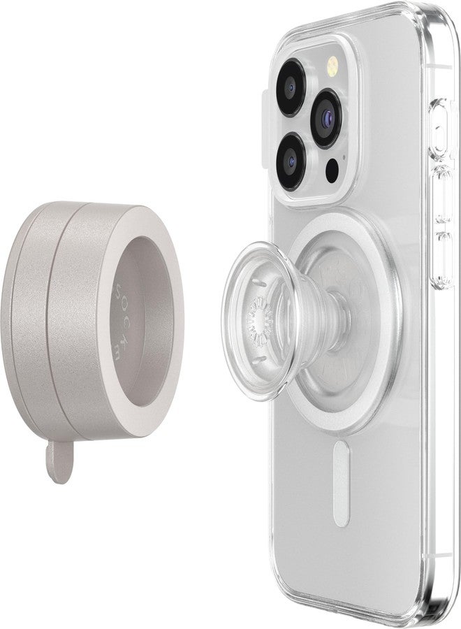 PopSockets Multi-Surface Suction Phone Mount, Detachable Surface Mount, Phone Stand Compatible with MagSafe® - Horchata - Image 4