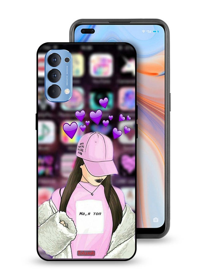 Tolwak - Oppo Reno4 4G Protective Case Cover Anti Social Club - Image 1