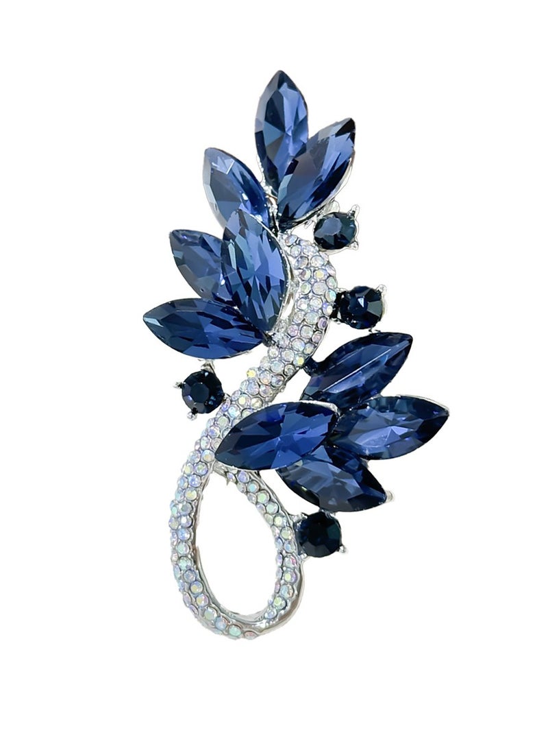 Luxury crystal personality brooch women's new full diamond corsage  - Image 2