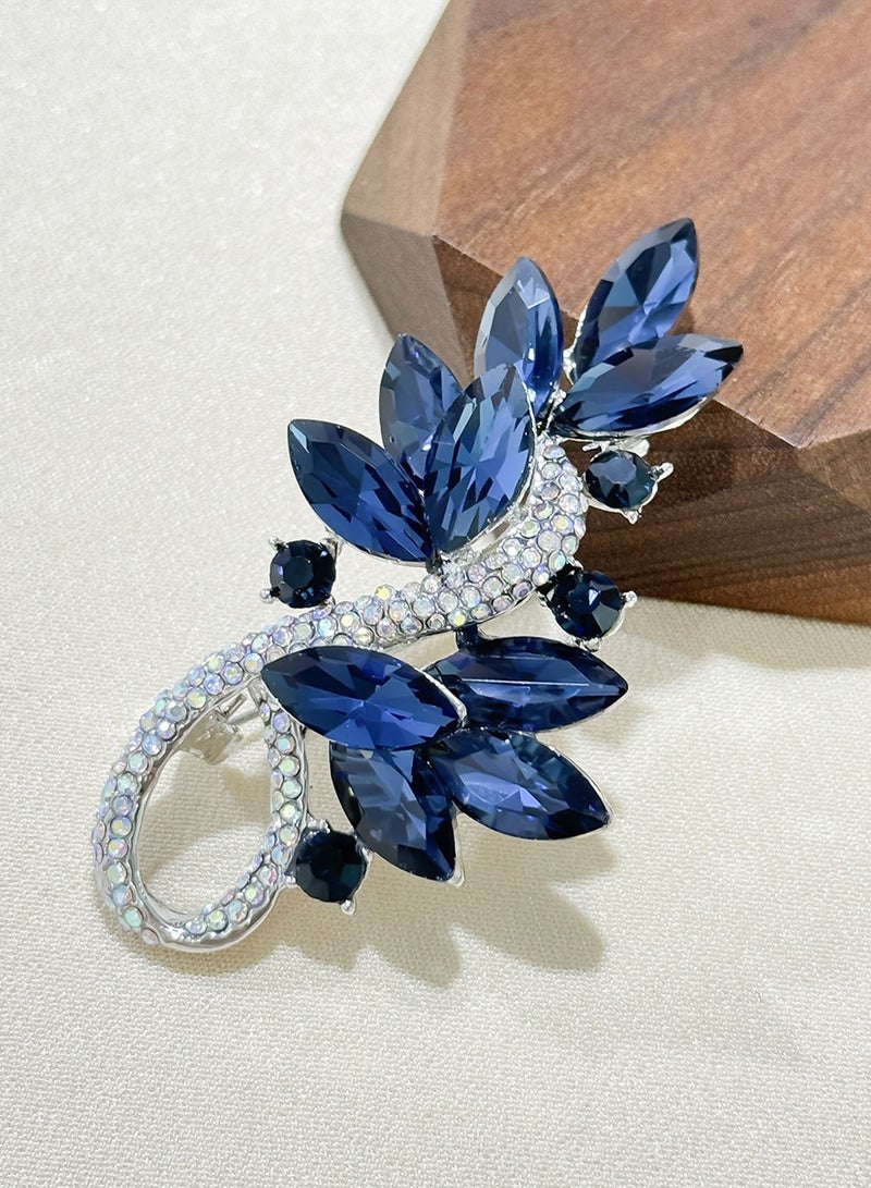 Luxury crystal personality brooch women's new full diamond corsage  - Image 3
