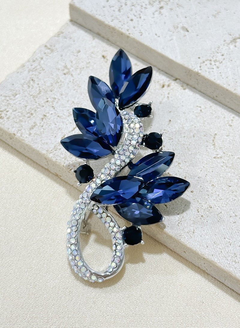 Luxury crystal personality brooch women's new full diamond corsage  - Image 4