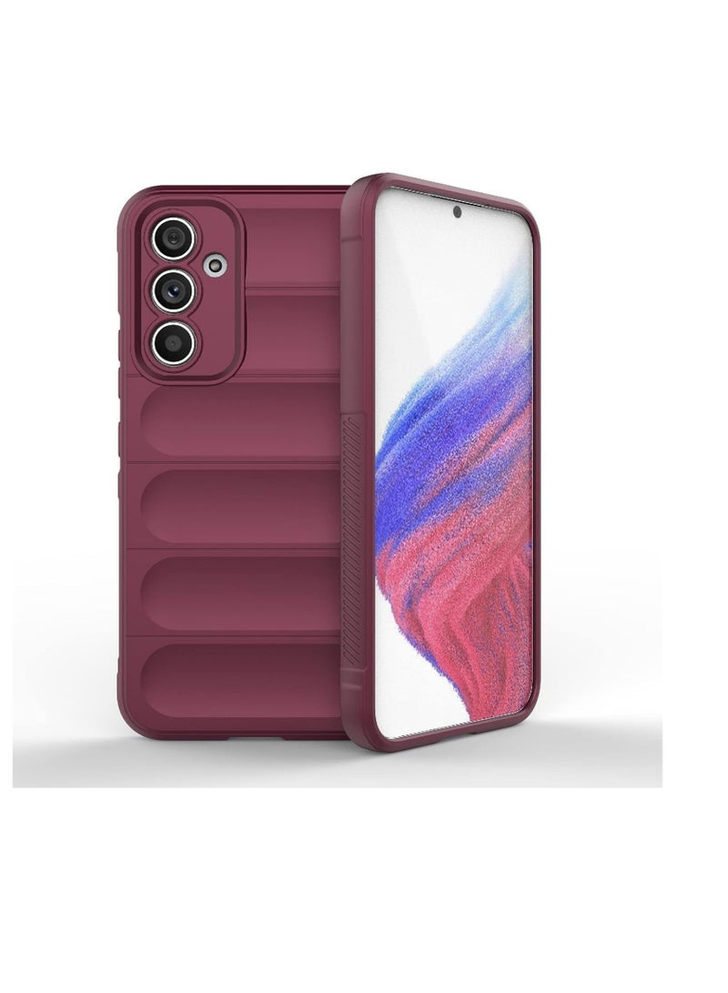 Phone case cover Magic Shield TPU + Silicone Shockproof Phone Case For Samsung Galaxy A54 (Wind Red)