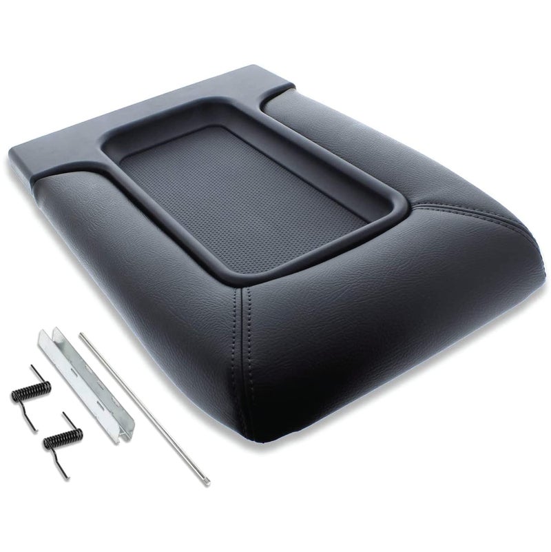 EcoAuto Center Console Lid Replacement Kit for 9907 Silverado Avalanche Suburban Sierra Yukon Replaces OEM 19127364 19127365 19127366 Dark Gray