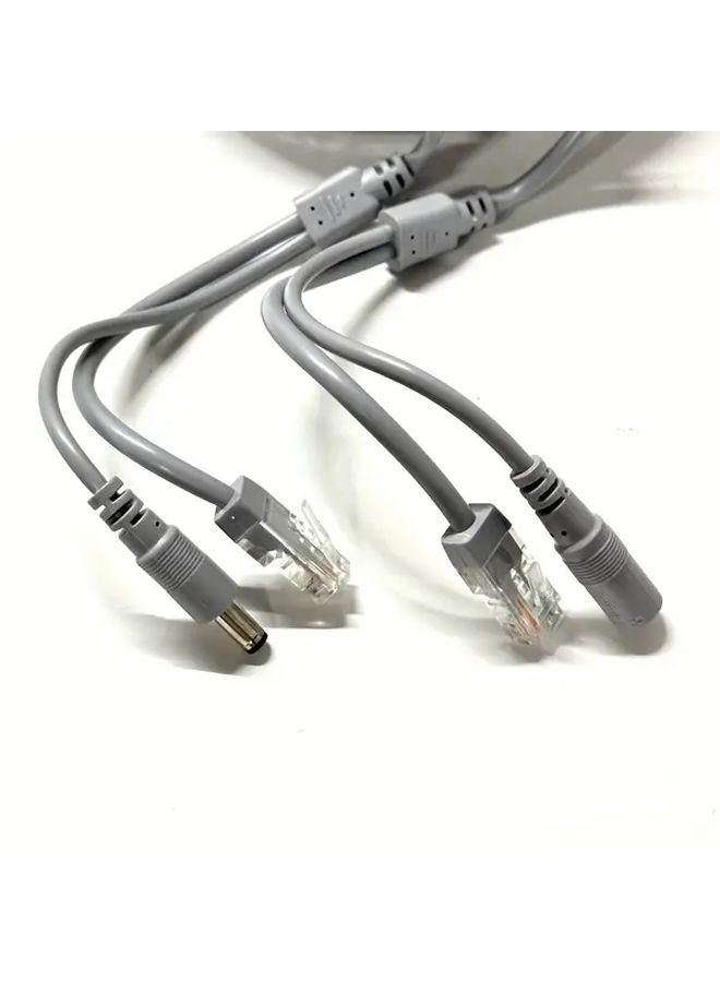 5 م 19685 بوصة شبكة الطاقة عبر إيثرنت كابل آر جاي 45 تيار مستمر كاميرا سي سي تي في - Image 5