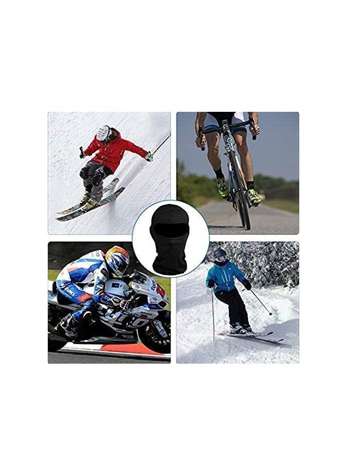 Generic Men's Full Face Ski Mask, Black Balaclava Ski Mask Neck Cover  - Image 4