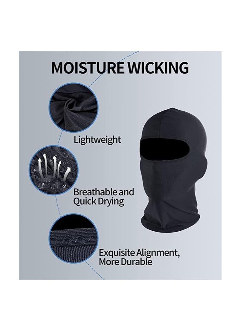 Generic Men's Full Face Ski Mask, Black Balaclava Ski Mask Neck Cover  - Image 2