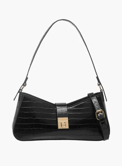 فلورا بيلا من شو إكسبرس Women Textured Shoulder Bag with Detachable Strap and Zip Closure