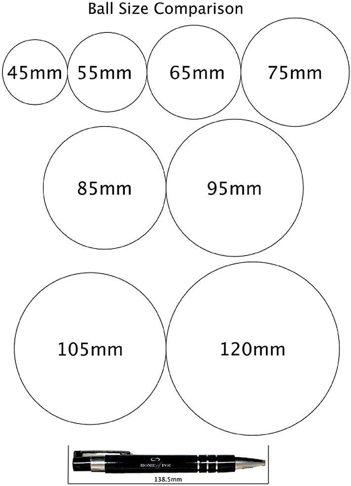 DSJUGGLING 2 pcs of 50mm Clear Acrylic Contact Juggling Ball Kits for Practice Juggling or Finger Strength Training - Image 3