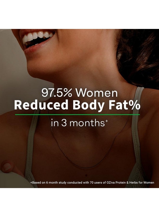 OZiva Protein & Herbs for Women (Vanilla Almond) I Manage Weight, Energy & Metabolism | Clean Protein, Shatavari, Green Tea I No Added Sugar, 1lbs + Shaker (Super Saver Pack) - Image 2